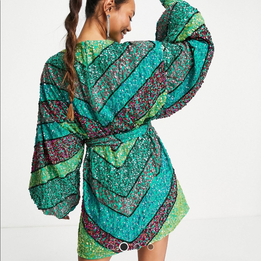 ASOS Edition chevron sequined mini dress - SOLD OUT!!
